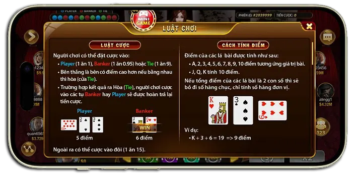 Quy định thời gian trong luật Baccarat go88